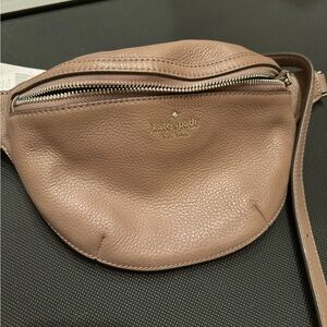 Taupe Kate Spade belt bag / fanny pack.